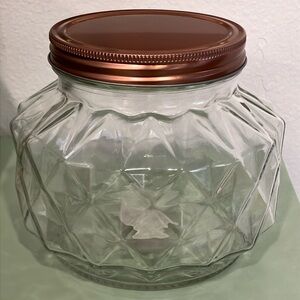New Glass Jar with Copper Lid